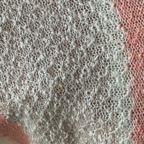 Vintage 90’S EN VOGUE Knitted Beige Pink Short Sleeve Top Shirt Size Medium - Picture 8 of 15